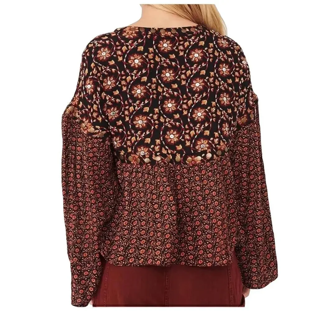 Free people Women's Malia‎ Babydoll Jacket top sz Medium